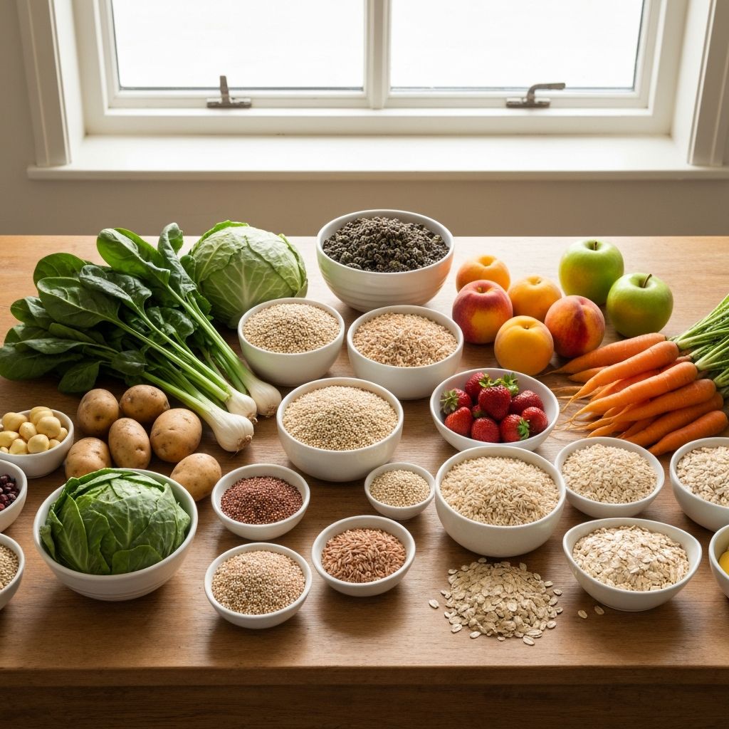 Verschiedene frische Lebensmittel